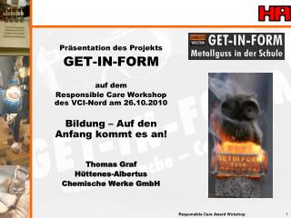 Präsentation des Projekts GET-IN-FORM auf dem