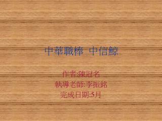 中華職棒 中信鯨