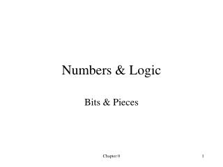 Numbers &amp; Logic