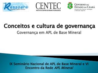 Conceitos e cultura de governança