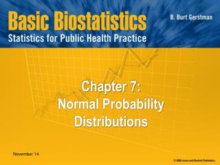 Chapter 7: Normal Probability Distributions