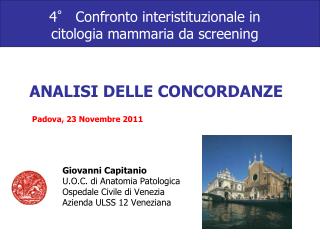 4° Confronto interistituzionale in citologia mammaria da screening