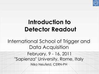 Introduction to Detector Readout