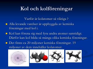 Kol och kolföreningar