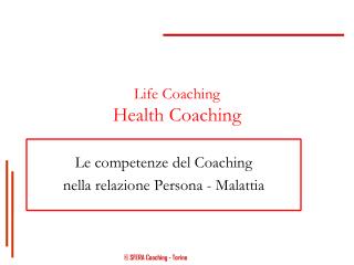 Life Coaching Health Coaching