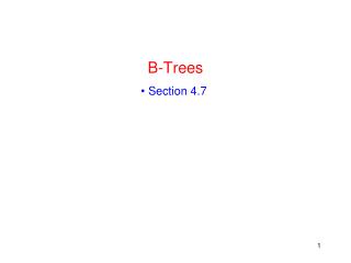 B-Trees