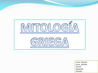 MITOLOGÍA GRIEGA