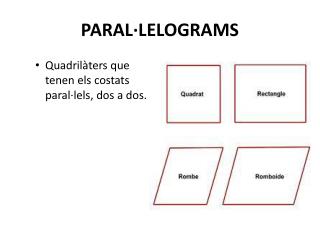 PARAL·LELOGRAMS