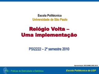 Relógio Volta – Uma implementação