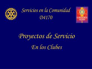 Servicios en la Comunidad D4170