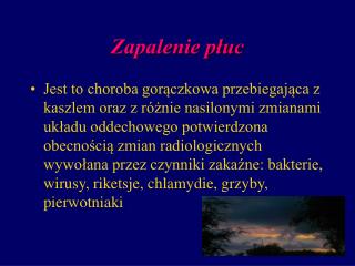 Zapalenie płuc