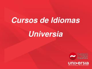 Cursos de Idiomas Universia