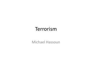 Terrorism