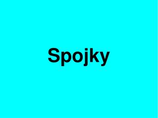 Spojky