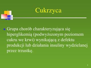 Cukrzyca
