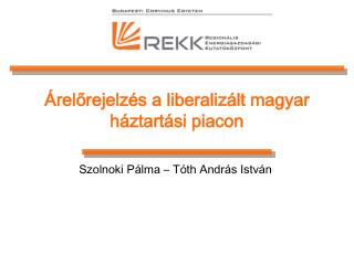 Árelőrejelzés a liberalizált magyar háztartási piacon