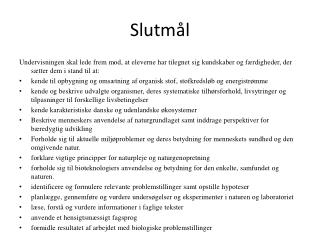 Slutmål