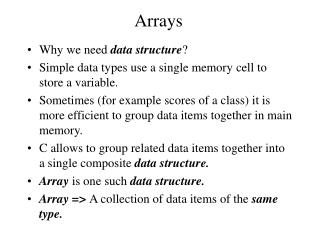 Arrays