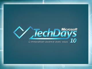 Lag110 : Le développement SharePoint 2010 avec Visual Studio 2010