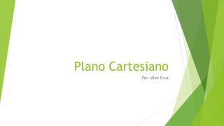 Plano Cartesiano