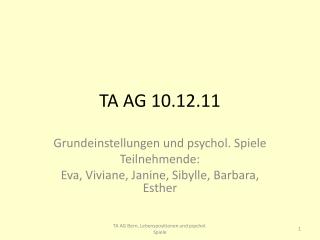 TA AG 10.12.11