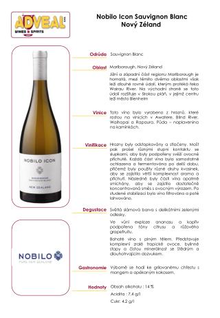 Nobilo Icon Sauvignon Blanc Nový Zéland