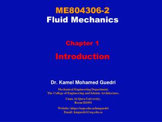 ME804306-2 Fluid Mechanics