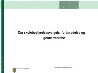 Skolebestyrelsesvalget 2010