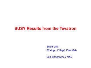 SUSY Results from the Tevatron