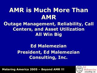 Ed Malemezian President, Ed Malemezian Consulting, Inc.