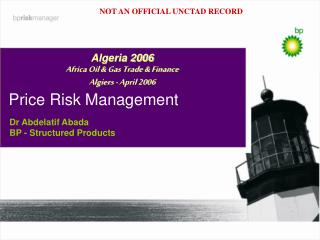 Price Risk Management