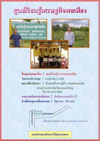 ที่ตั้งหมู่บ้านทรัพย์ภูเก้า หมู่ที่ 13 ต.หนองเรือ จ.หนองบัวลำภู