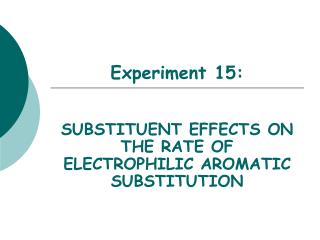Experiment 15: