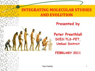 INTEGRATING MOLECULAR STUDIES AND EVOLUTION