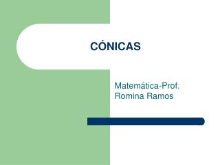 CÓNICAS