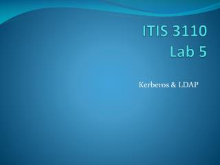 ITIS 3110 Lab 5