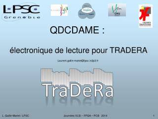 QDCDAME : électronique de lecture pour TRADERA