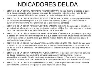 INDICADORES DEUDA