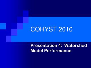 COHYST 2010