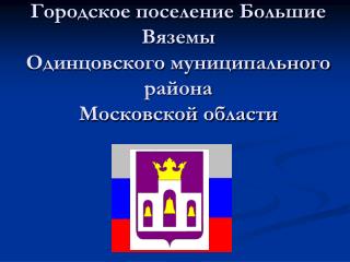 Городское поселение Большие Вяземы Одинцовского муниципального района Московской области