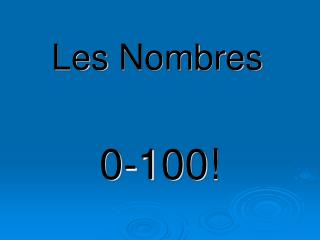 Les Nombres