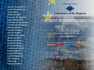 Kam reikalingas Regionų komitetas ?