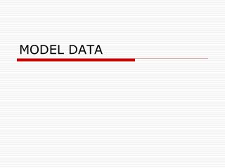 MODEL DATA