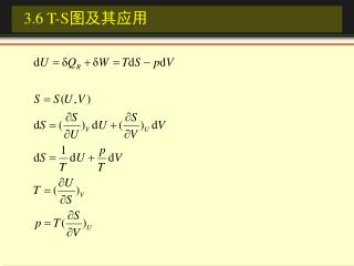 3.6 T-S 图及其应用