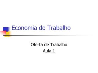 Economia do Trabalho