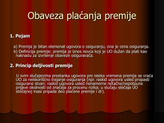 Obave z a pla ć anj a p remij e