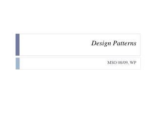 Design Patterns