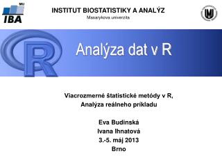 Analýza dat v R