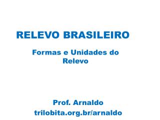 RELEVO BRASILEIRO