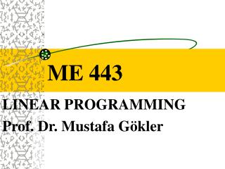 ME 443